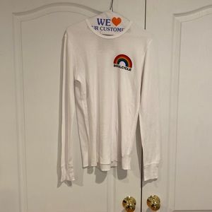 Aviator Nation x Soulcycle White Waffle Knit Sweatshirt